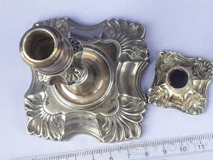 Подсвечник на одну свечу, серебро (с наполнителем), 132 гр., Великобритания, фото №4