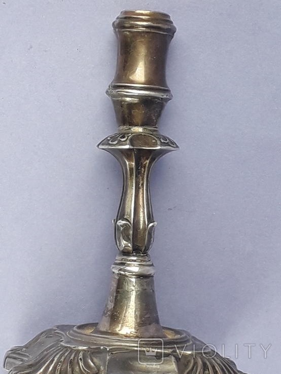Подсвечник на одну свечу, серебро (с наполнителем), 132 гр., Великобритания, фото №8
