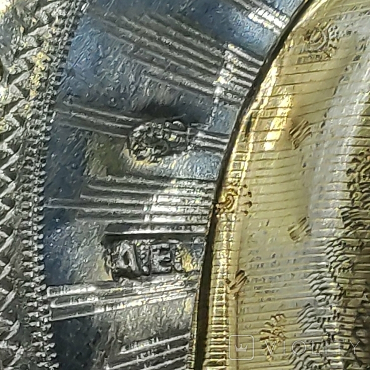 Икона Божьей Матери в серебряном окладе 84, в киоте, фото №7