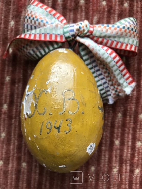 Яйцо Пасхальное 1943г. Папье-маше., фото №6