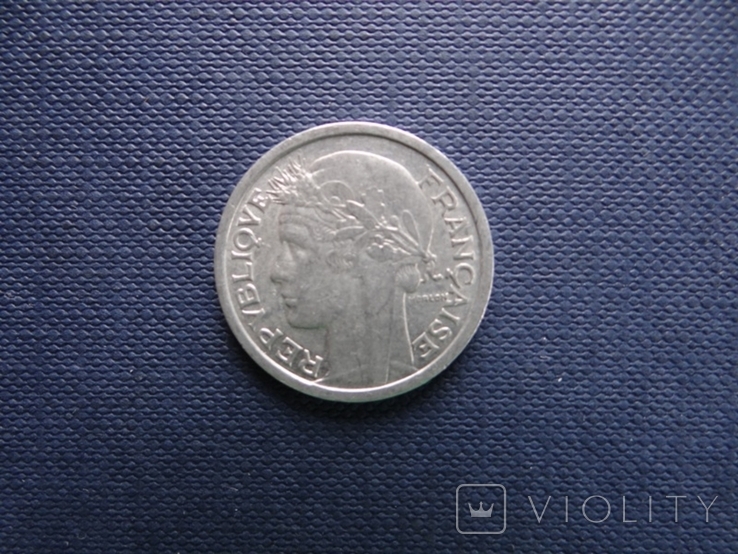 Франция 1 франк 1948, фото №4