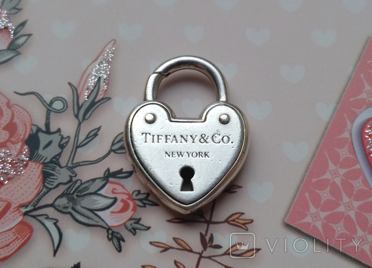 Подвеска Tiffany Co замок в форме сердца 925 проба, фото №4