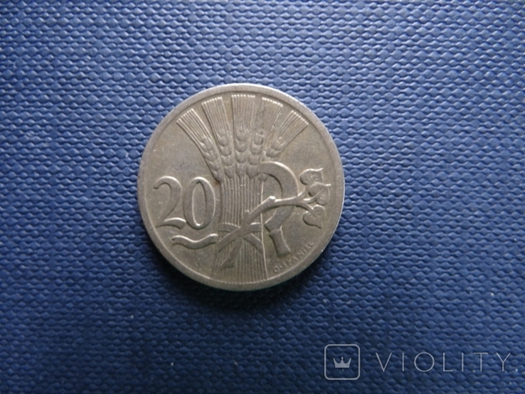 Чехословакия 20 геллеров 1928 год