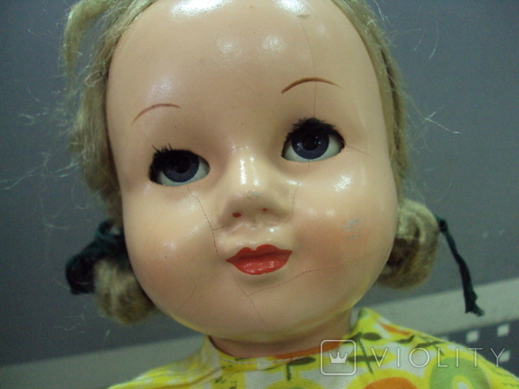 Кукла паричковая папье маше опилочная 44-45 см, фото №4