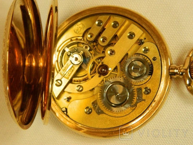 Золотые карманные часы с шатленом, фото №7