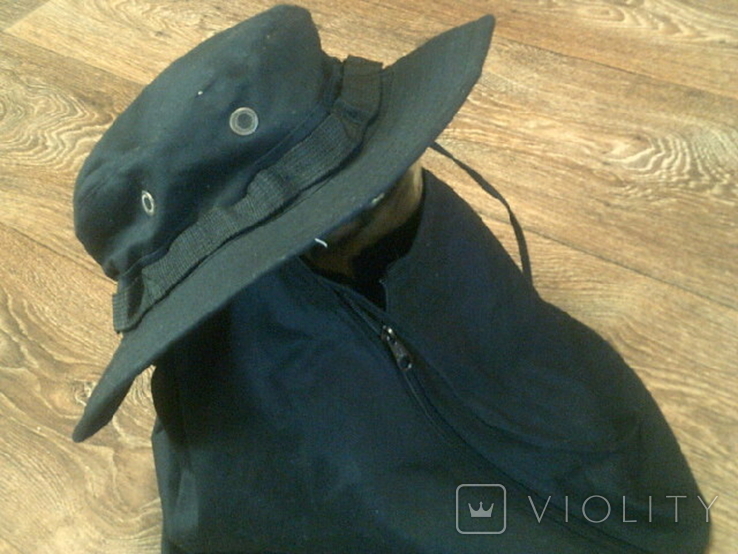 Черная шляпа - панама с шторкой (Usa), фото №7