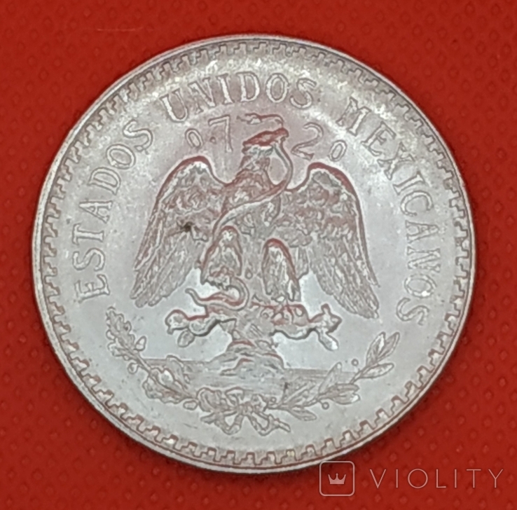 Мексика 1 песо 1943 серебро, фото №3