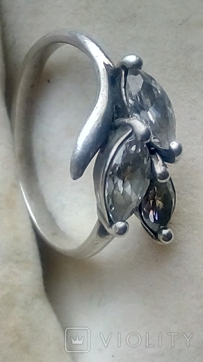 Кольцо серебряное 925 пробы, фото №5