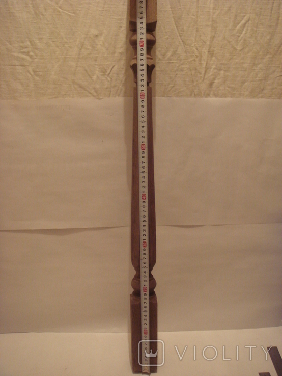 Balusters chiseled.Oak. 87 cm.*5.5*5.5 cm., photo number 3