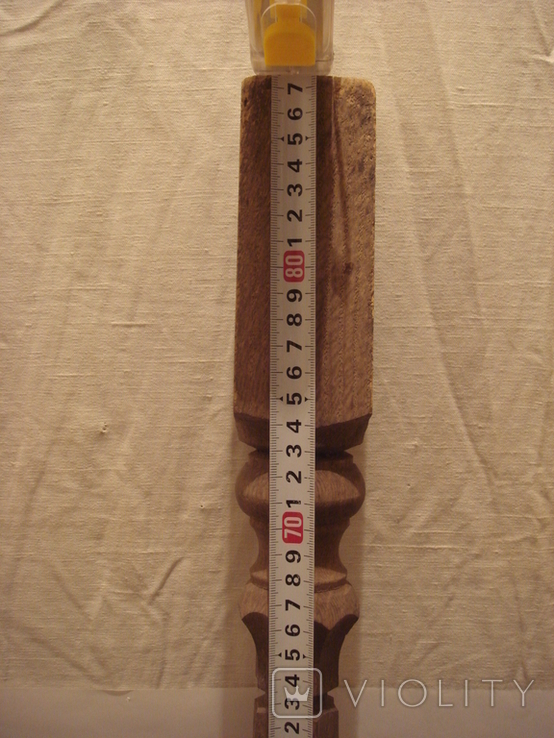 Balusters chiseled.Oak. 87 cm.*5.5*5.5 cm., photo number 4