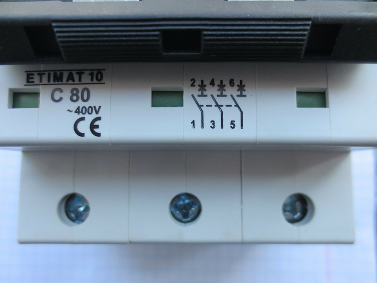 Автоматичний вимикач ETI ETIMAT 10 3Р 80A, фото №9
