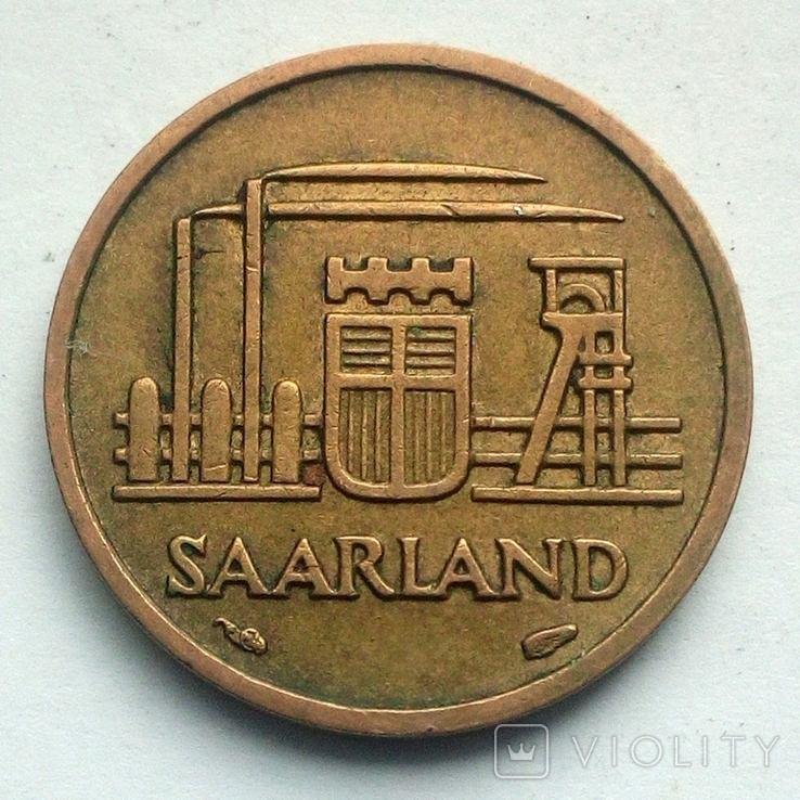 Саар 10 франков 1954 г., фото №5