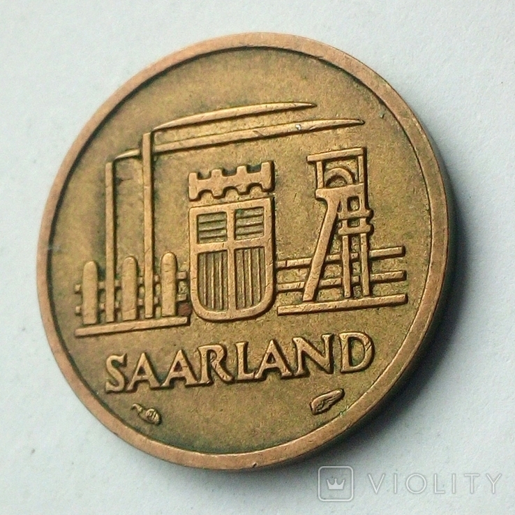Саар 10 франков 1954 г., фото №7