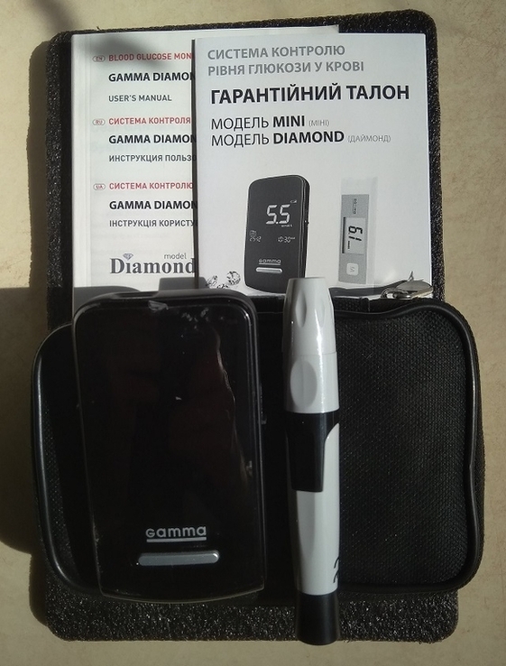 Система измерения уровня сахара в крови Gamma Diamond, photo number 3