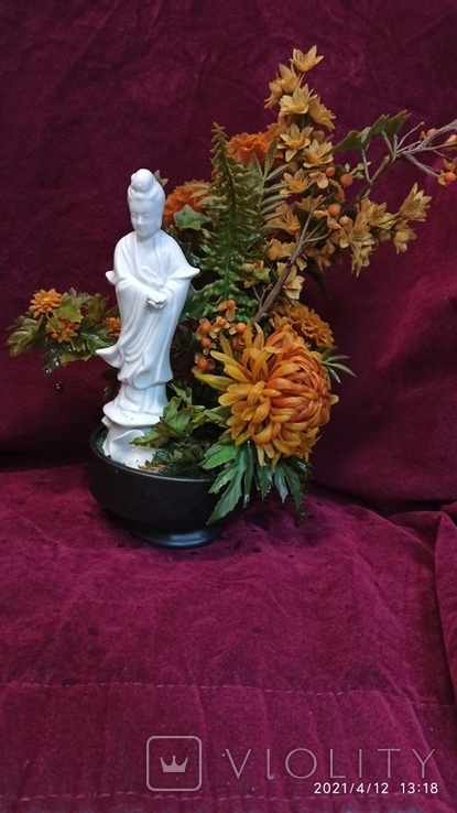 Статуэтка "Будда с лотосом. Добродетель", 19 см, " Мing Art, New York, США, фото №6