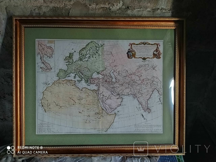 Карта Европы,части Азии и Северной Африки, фото №2