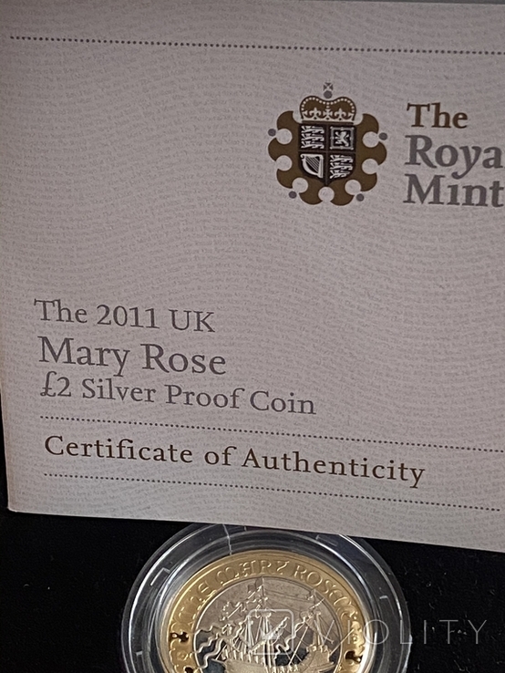 2 Mary Rose 2011 Silver Proof Coin, фото №6