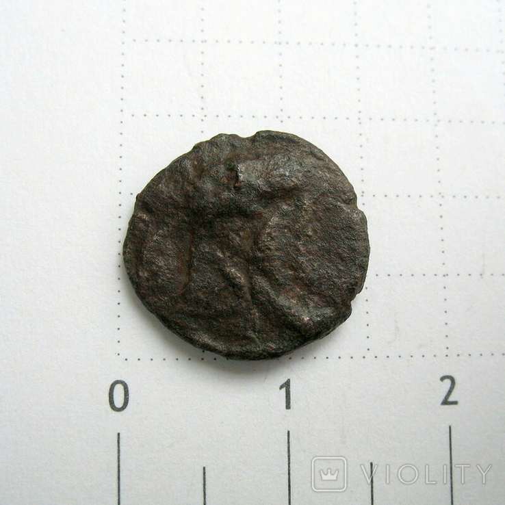 Каракалла, АЕ 15 мм, г. Расена (Месопотамия), реверс - вексиллум, фото №7