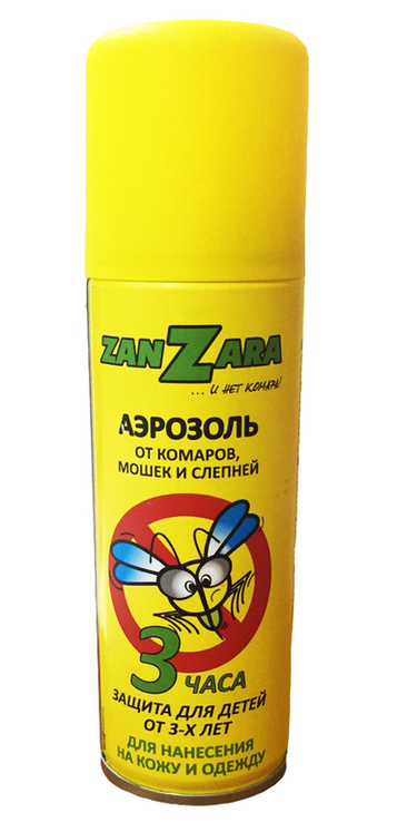 Спрей аерозоль від комарів для дітей від 3-х років ZanZara 100 мл 200415, numer zdjęcia 2