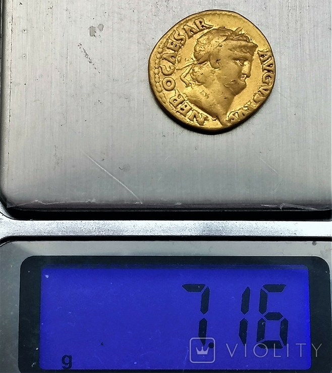 Ауреус Нерона, Римська імперія, 54-68 рр., золото, фото №6