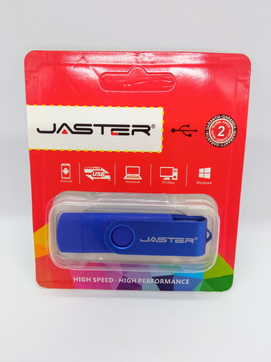 Флеш накопитель (флешка) Jaster 2 в 1 USB-MicroUSB OTG 16 ГБ