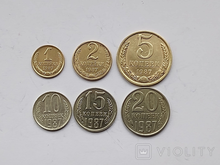 Набор монет СССР 1987 год