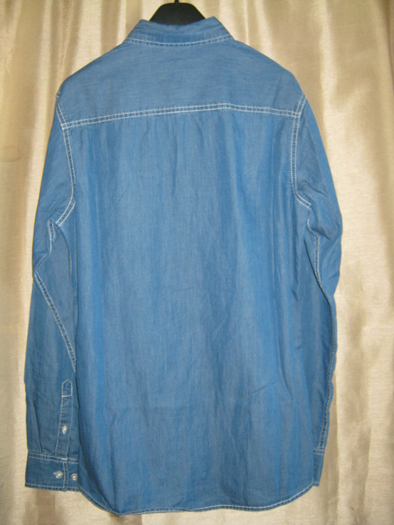 Cтильная джинсовая рубашка, германия,р.s., фото №6
