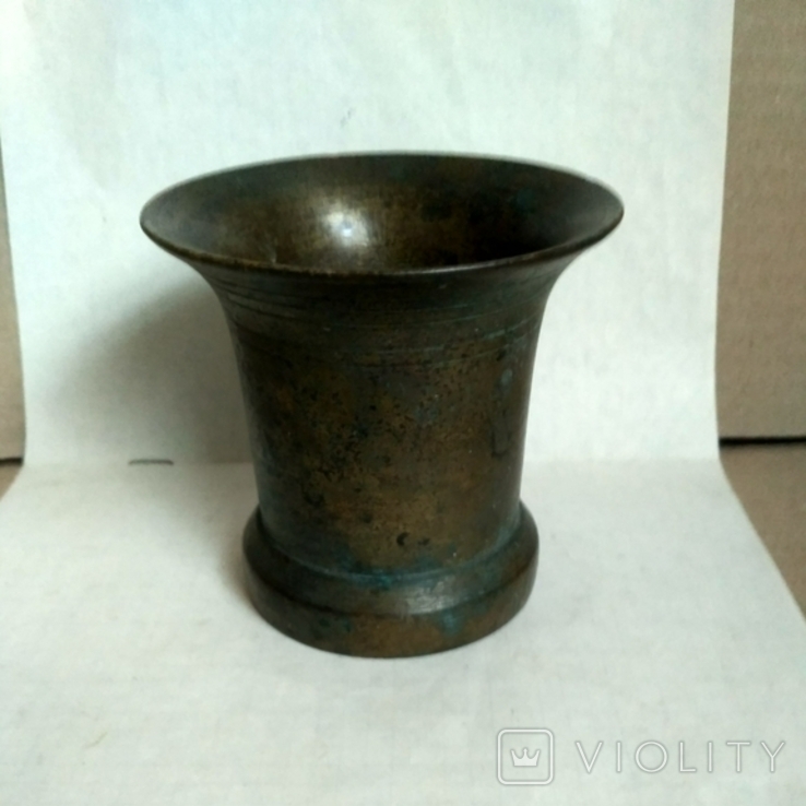 Antique little bronze mortar, photo number 2