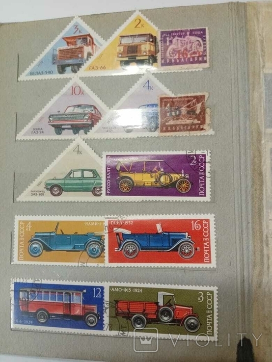 Коллекция марок, альбом 220 шт+, фото №2