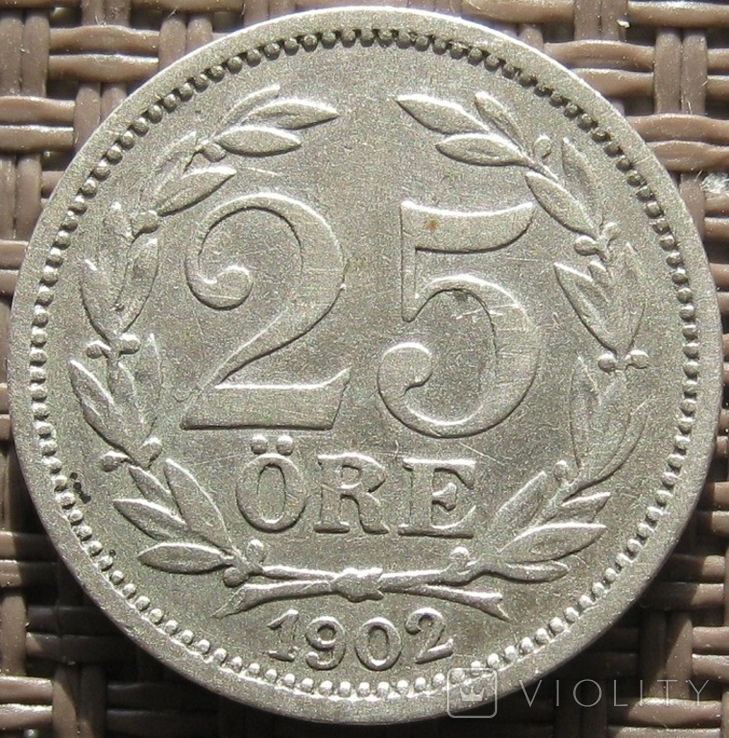 25 эре 1902 Швеция, фото №2