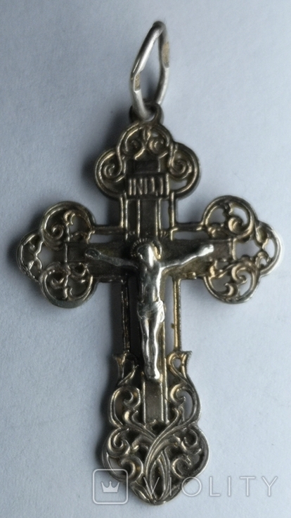 Крестик нательный серебро 925 №2, фото №2