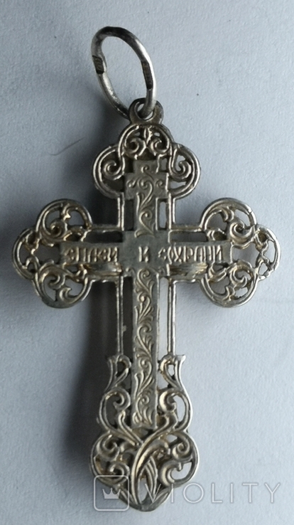 Крестик нательный серебро 925 №2, фото №3
