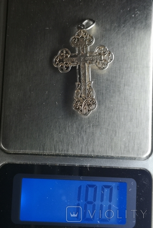 Крестик нательный серебро 925 №2, фото №6