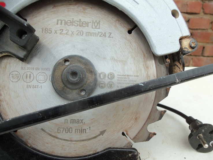 ПАРКЕТКА дискова пила B1 CS 1200-185-2 MX 1200W з Німеччини, photo number 3