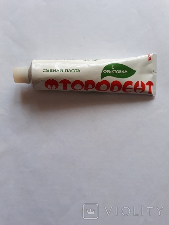 Зубна паста 1992р. Фтородент з фруктовим ароматом, фото №2