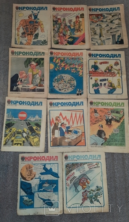 Журнал Крокодил 1986 11шт