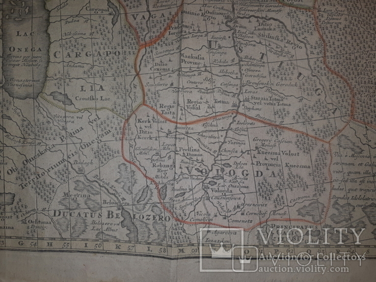 1730 Маттеус Зойтер- Карта Московии, фото №3