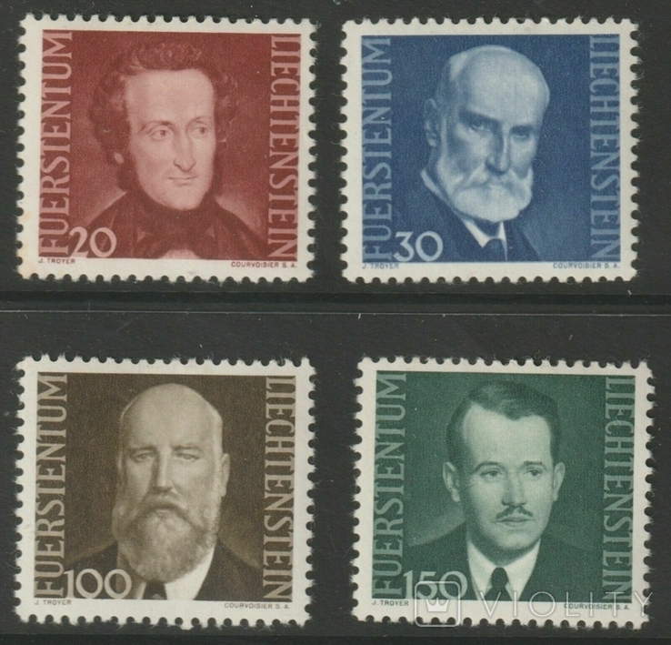 Лихтенштейн 1943 принцы MNH