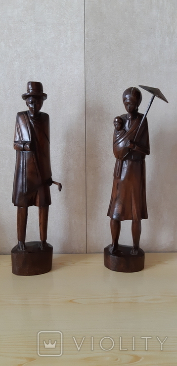 Продам статуэтки из палисандра мужчины и женщины., фото №2