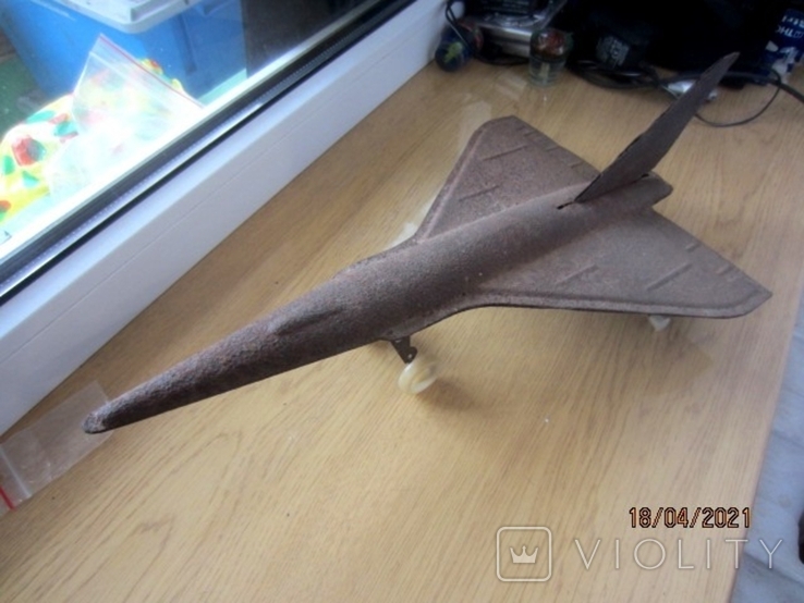 Model of the aircraft TU - 144 (toy of the USSR, Zaporizhstal plant) 42 cm, photo number 2