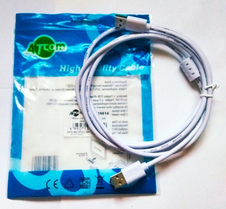 Kabel USB AM ATcom 1.8 M M / M (wtyk/wtyk), numer zdjęcia 3