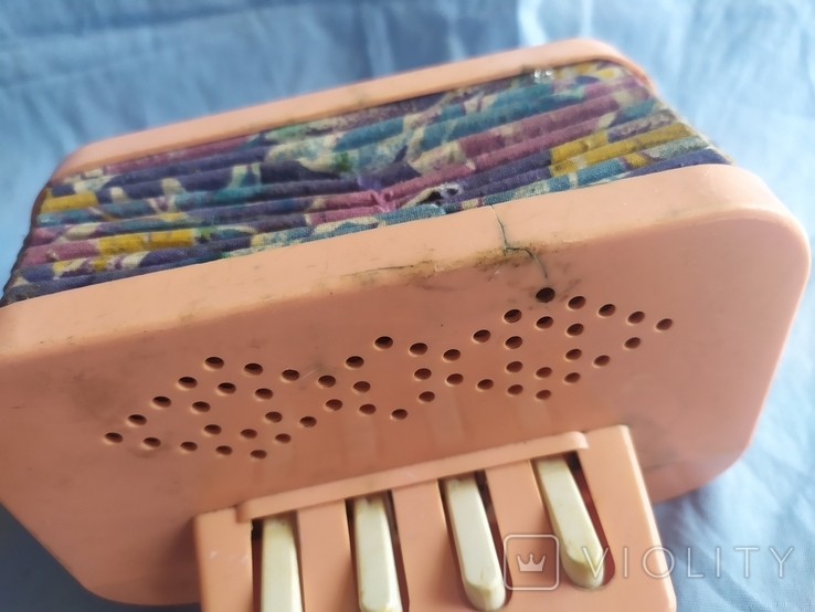 Музыкальный инструмент гармошка детская игрушка пластик клеймо, фото №6