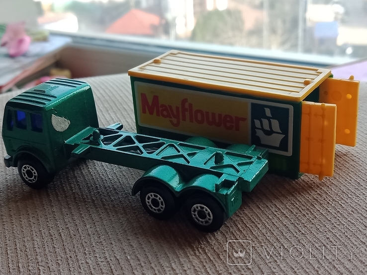 Модель Mercedes Container Truck, Matchbox, фото №5