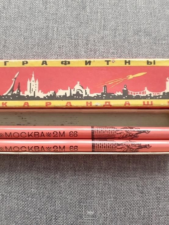 Винтажные грамотные карандаши Москва 1966 в упаковке