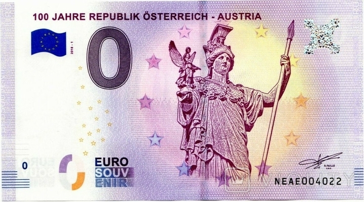 Austria 0 евро 2018-1 100 JAHRE REPUBLIK STERREICH - AUSTRIA