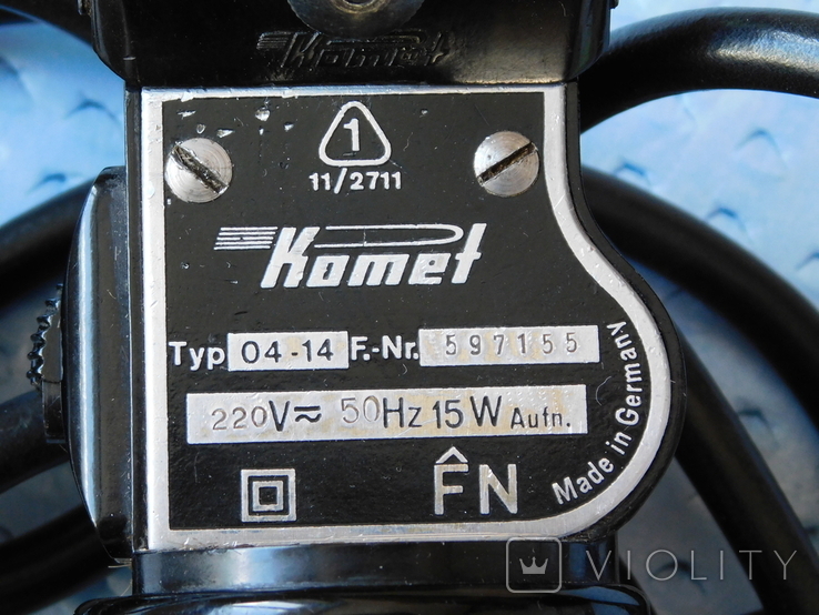 Винтажная электрическая машинка для стрижки волос KOMET 1955 г. ГДР, бакелит, рабочая, фото №3
