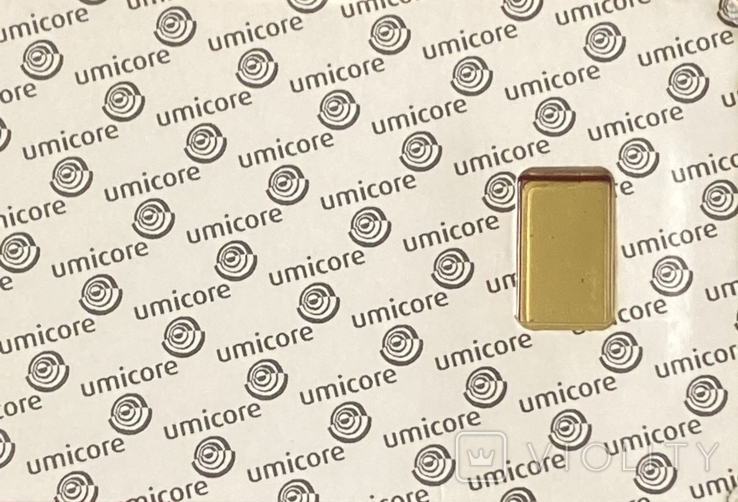 Золотой слиток 2,5г 999.9 (Umicore), фото №10