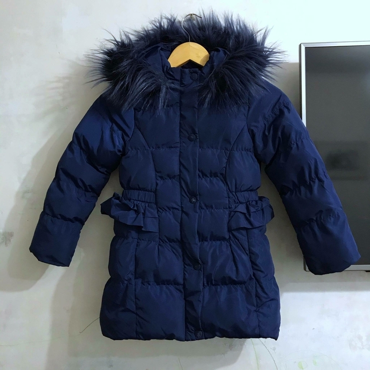 Зимняя куртка пальто на 6-7 лет (можно раньше), фото №2