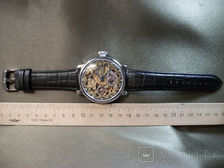 Часы мужские Омега, Omega. Модель Скелетон. Механизм №3962732, фото №6