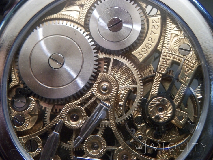 Часы мужские Омега, Omega. Модель Скелетон. Механизм №3962732, фото №8